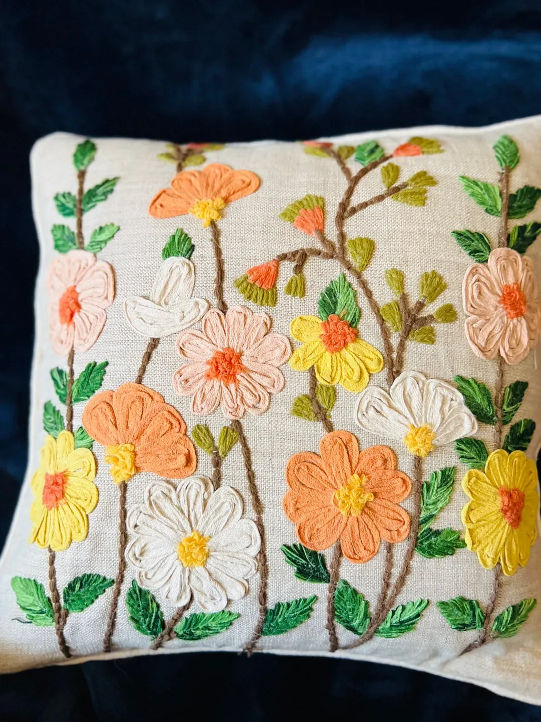 Embroidered home decor: Pillows, Wall Art, and More