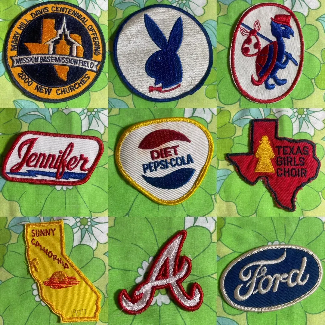 Vintage-inspired embroidered patches: Timeless designs