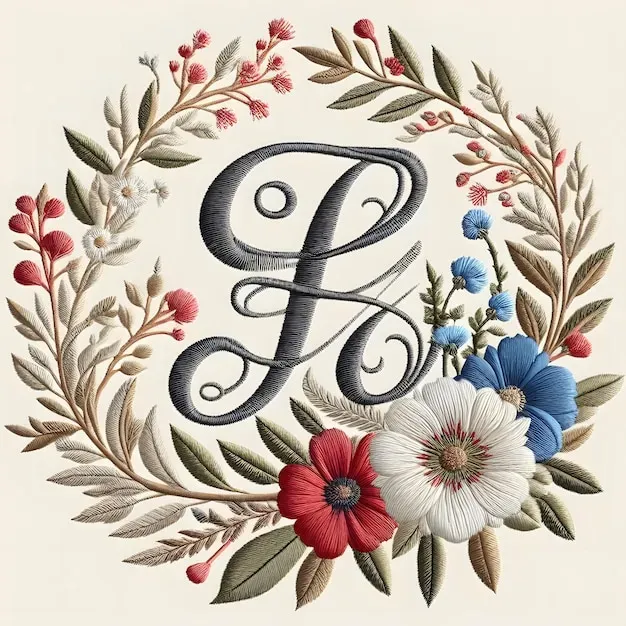 Monogram Embroidered Design: Personalize Gifts with Flair