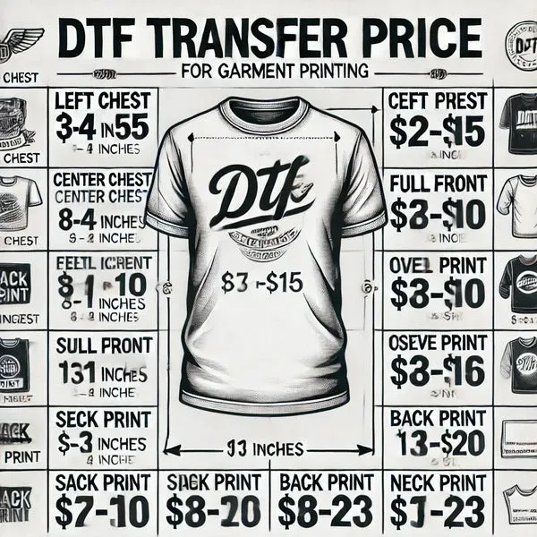 DTF transfers cost guide: Materials, Equipment, Labor