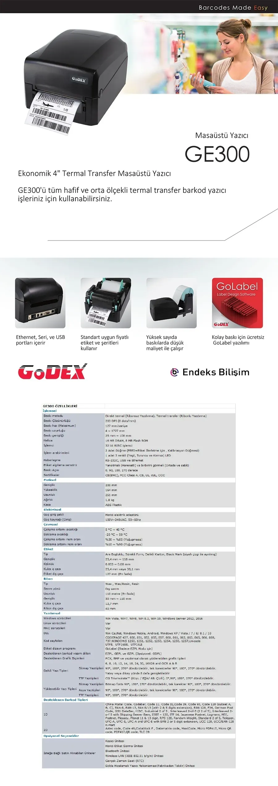 Godex yazıcı sorunları giderme: Tıkanıklıklar ve etiketler
