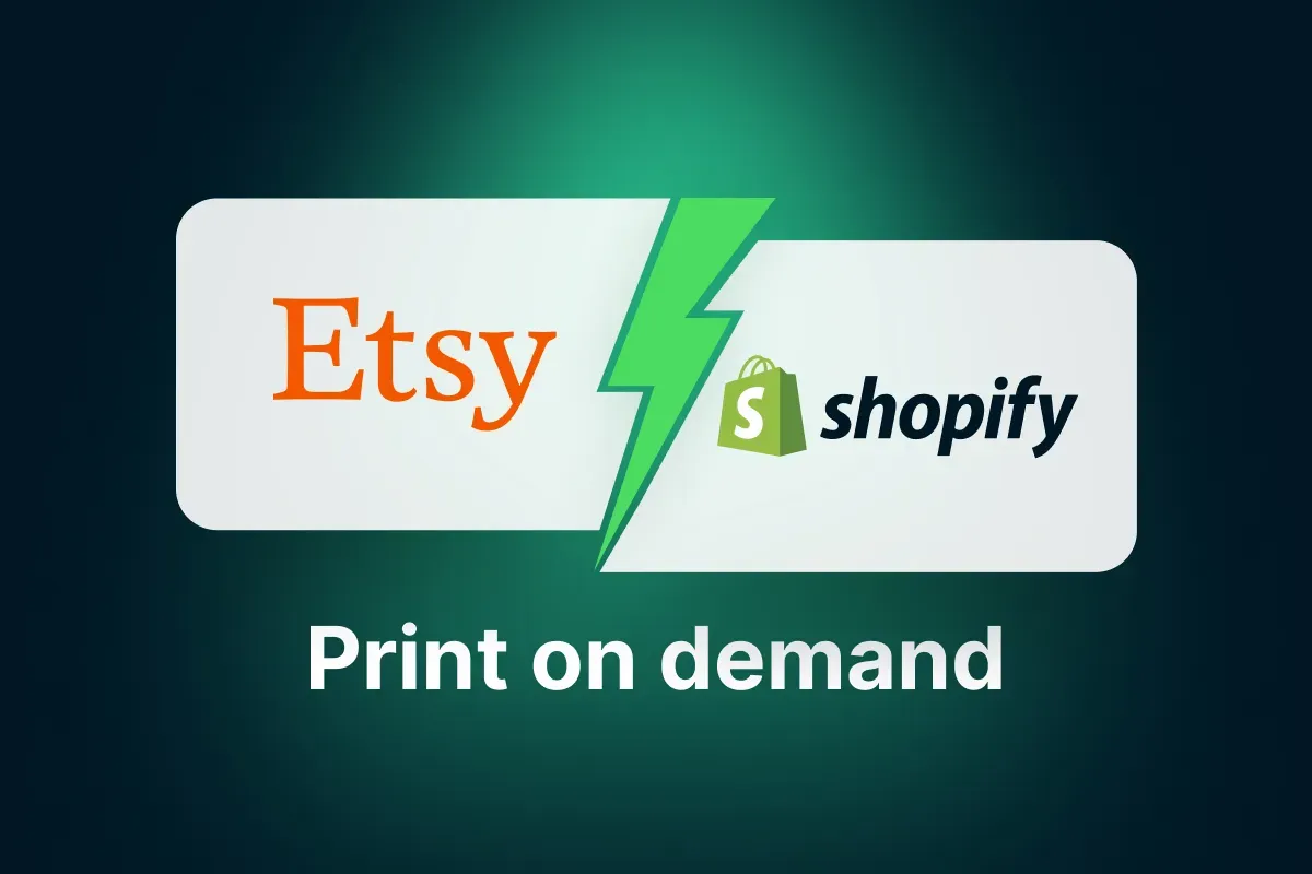 Print on Demand selling on Etsy, Shopify, and Amazon