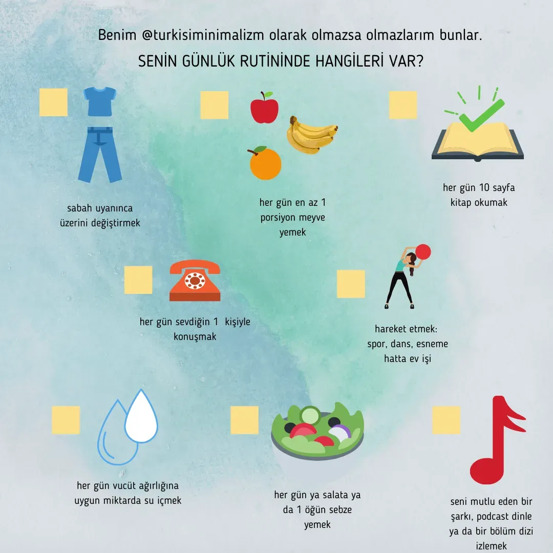 Saglik Icin Basit ve Etkili 12 Gunluk Rutini: Adımlar